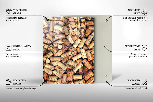 Glas Ceranfeldabdeckung Spritzschutz Löffel mit Gewürzen