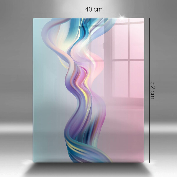 Glas Herdabdeckplatte Pastellabstraktion