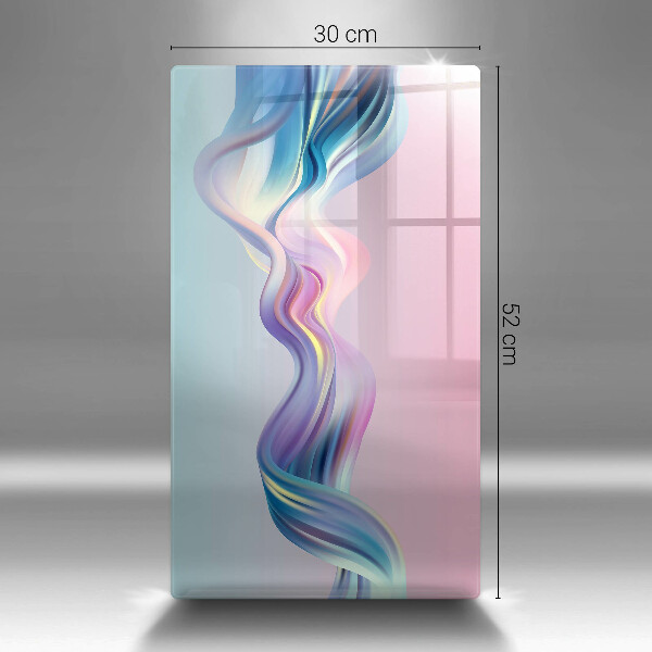 Glas Herdabdeckplatte Pastellabstraktion