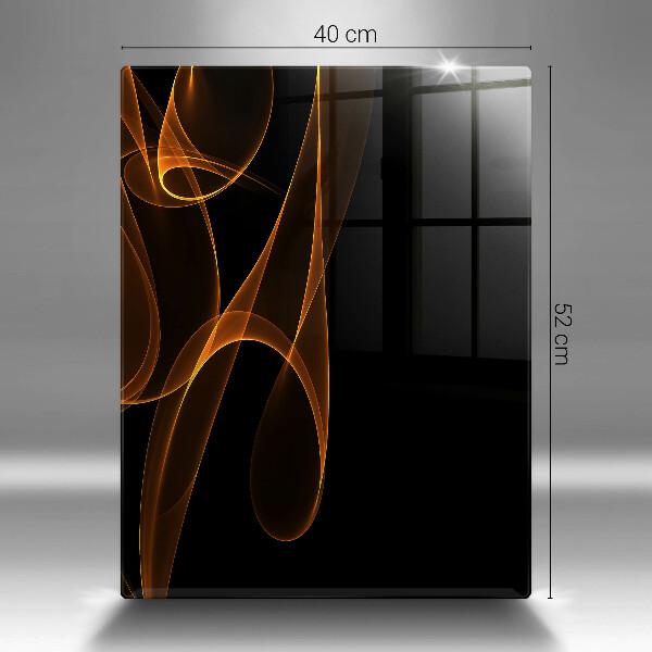 Glas Ceranfeldabdeckung Spritzschutz Abstrakte Linien