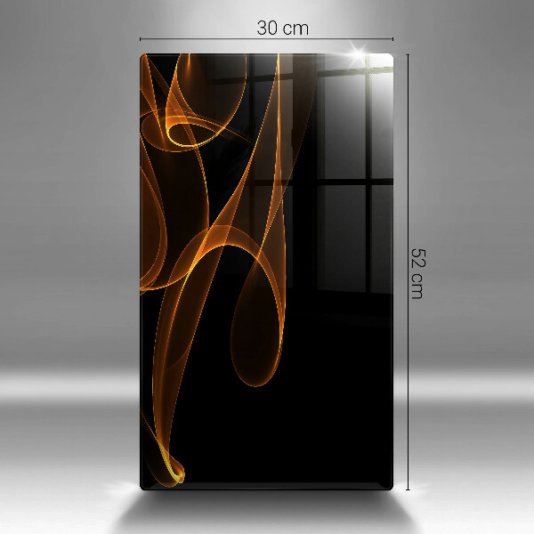 Glas Ceranfeldabdeckung Spritzschutz Abstrakte Linien