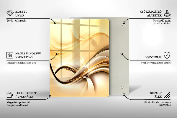 Glas Herdabdeckplatte Kuss-Abstraktion