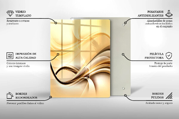 Glas Herdabdeckplatte Kuss-Abstraktion