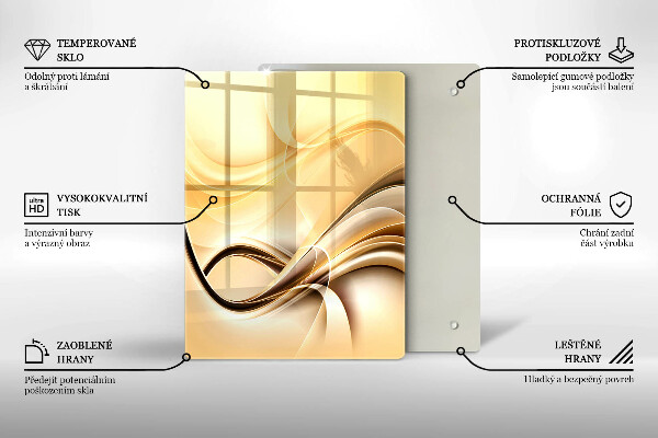 Glas Herdabdeckplatte Kuss-Abstraktion