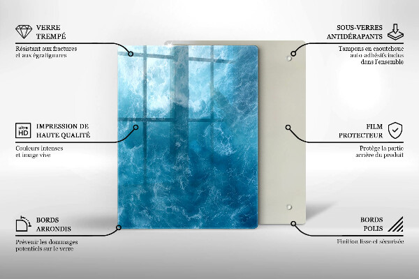 Glas Herdabdeckplatte Abstraktion malen
