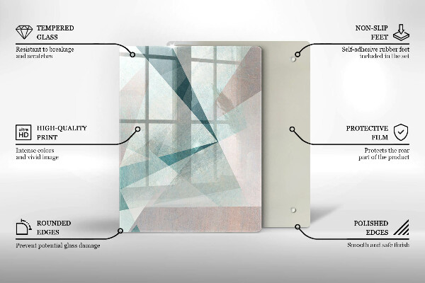 Glas Herdabdeckplatte Abstrakte Farblinien