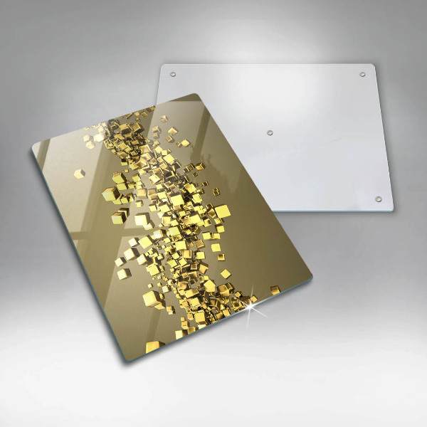 Glas Ceranfeldabdeckung Spritzschutz Abstrakte 3D-Geometrie