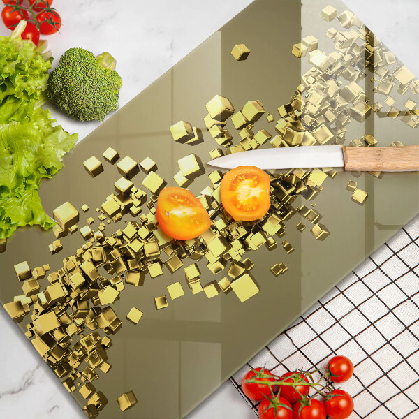 Glas Ceranfeldabdeckung Spritzschutz Abstrakte 3D-Geometrie