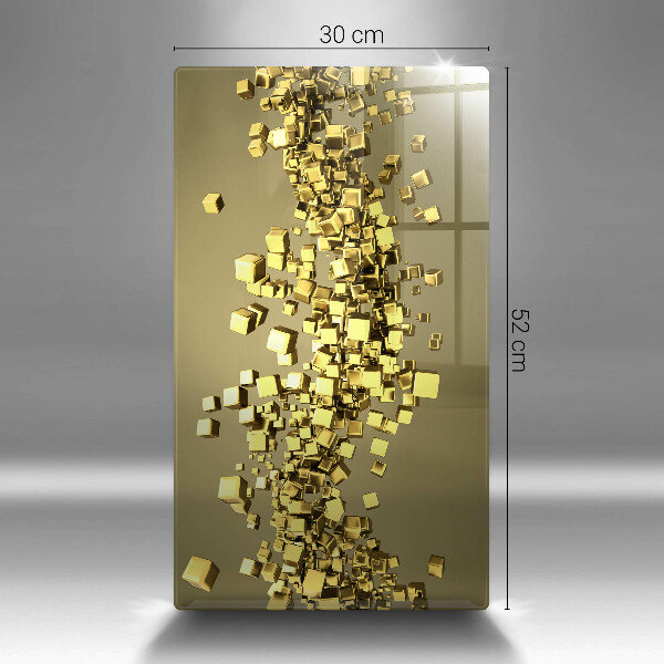 Glas Ceranfeldabdeckung Spritzschutz Abstrakte 3D-Geometrie