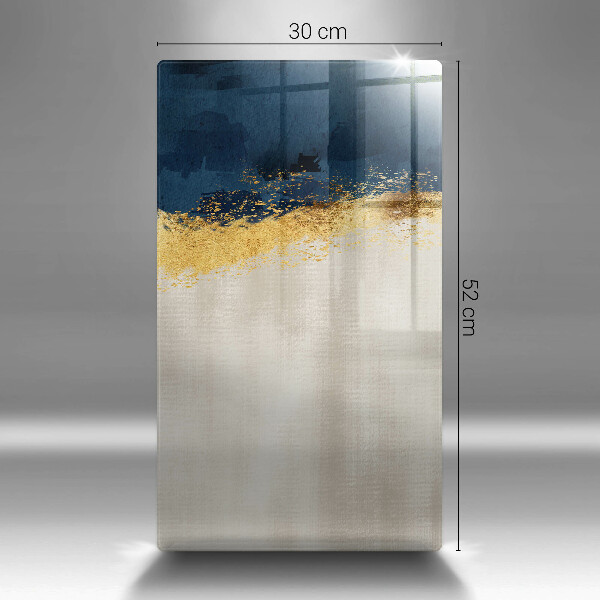 Glas Ceranfeldabdeckung Spritzschutz Goldabstraktion