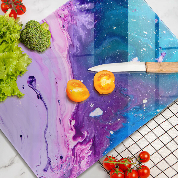 Glas Herdabdeckplatte Abstraktionstinten