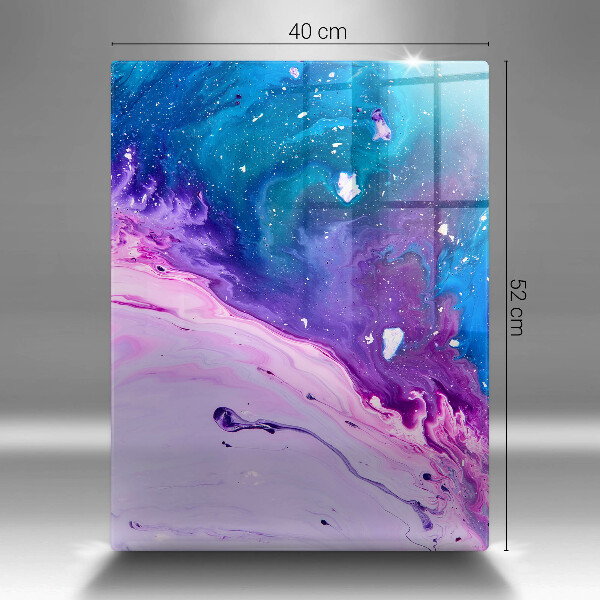 Glas Herdabdeckplatte Abstraktionstinten