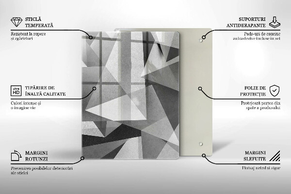 Glas Herdabdeckplatte Abstraktionstinten