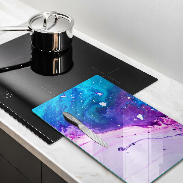 Glas Herdabdeckplatte Abstraktionstinten