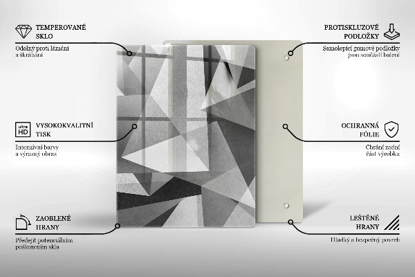 Glas Herdabdeckplatte Abstraktionstinten
