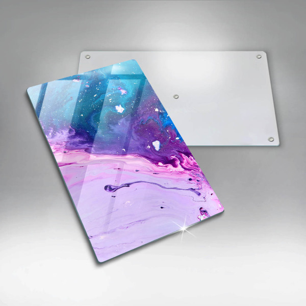 Glas Herdabdeckplatte Abstraktionstinten