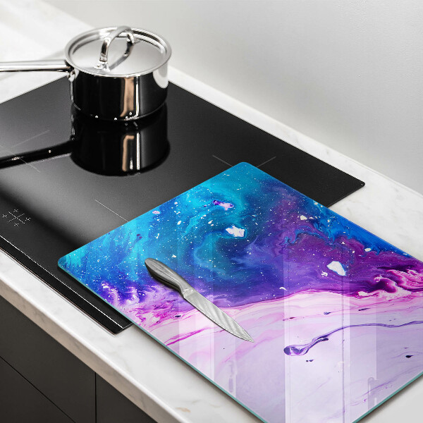 Glas Herdabdeckplatte Abstraktionstinten