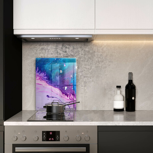 Glas Herdabdeckplatte Abstraktionstinten