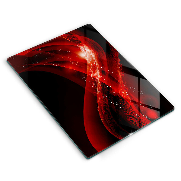 Glas Ceranfeldabdeckung Spritzschutz Moderne Abstraktion