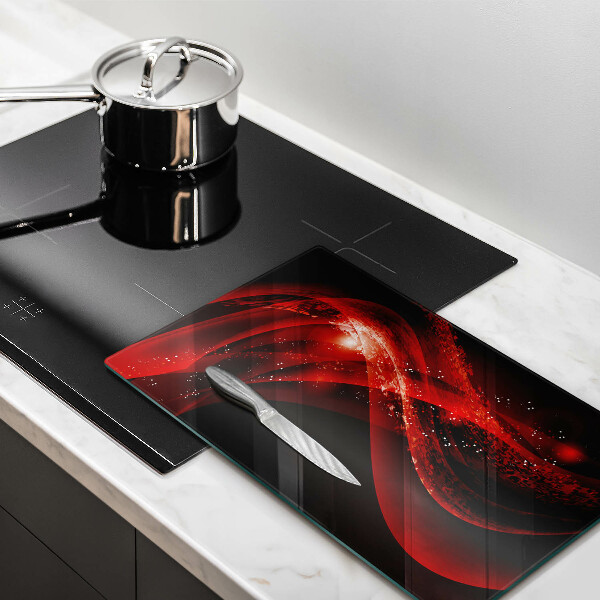 Glas Ceranfeldabdeckung Spritzschutz Moderne Abstraktion