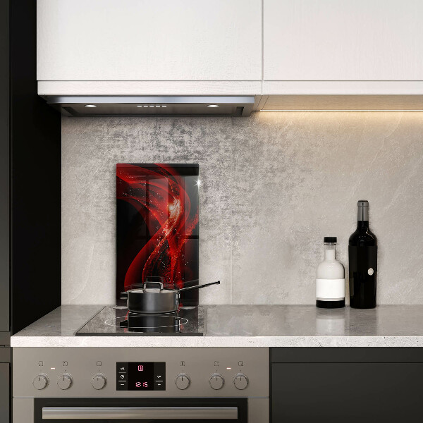 Glas Ceranfeldabdeckung Spritzschutz Moderne Abstraktion