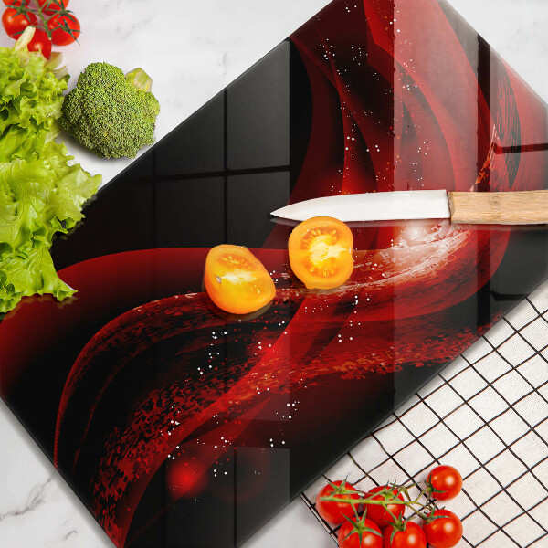 Glas Ceranfeldabdeckung Spritzschutz Moderne Abstraktion