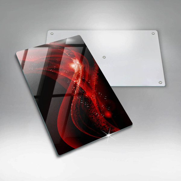 Glas Ceranfeldabdeckung Spritzschutz Moderne Abstraktion