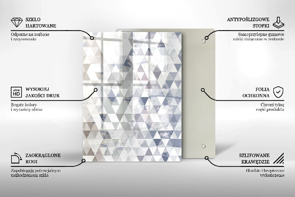 Glas Herdabdeckplatte Formabstraktion