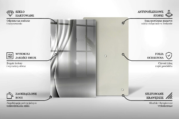 Glas Herdabdeckplatte Metallstruktur