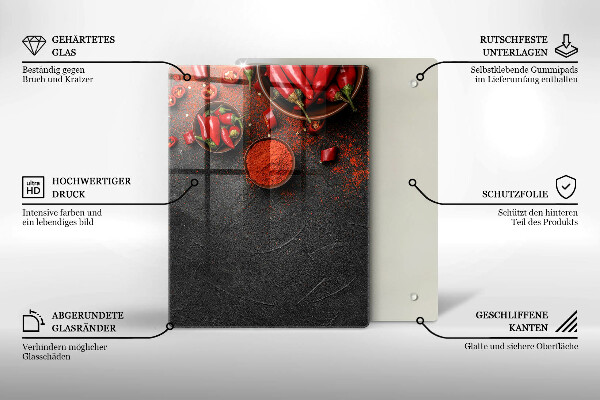 Glas Herdabdeckplatte Marmorstruktur mit Gold