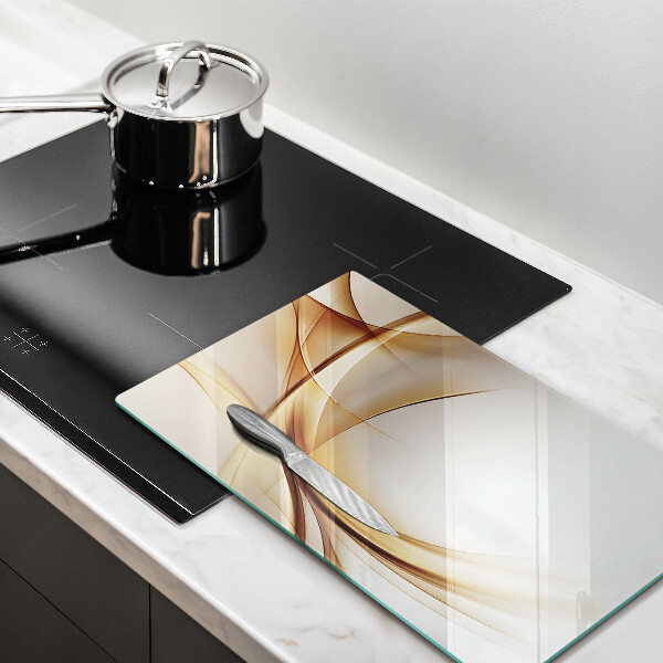Glas Ceranfeldabdeckung Spritzschutz Abstrakte Formen