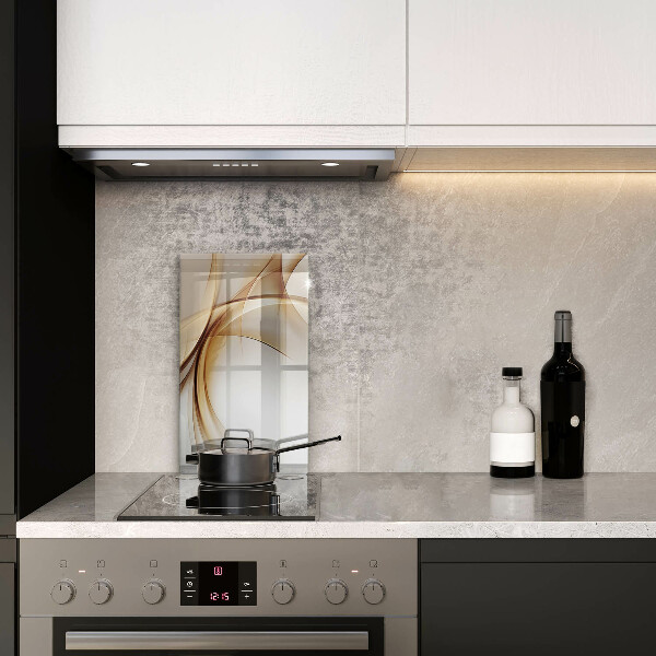 Glas Ceranfeldabdeckung Spritzschutz Abstrakte Formen