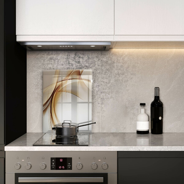 Glas Ceranfeldabdeckung Spritzschutz Abstrakte Formen