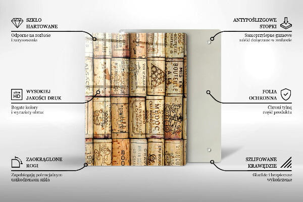 Glas Ceranfeldabdeckung Spritzschutz Weiche Linien Abstraktion