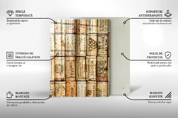 Glas Ceranfeldabdeckung Spritzschutz Weiche Linien Abstraktion