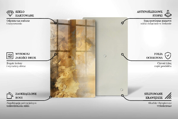 Glas Herdabdeckplatte Reichhaltige Textur
