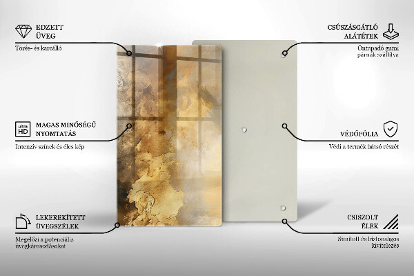 Glas Herdabdeckplatte Reichhaltige Textur
