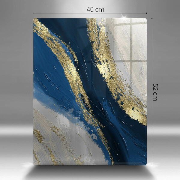 Glas Herdabdeckplatte Textur mit Gold