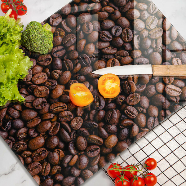 Glas Herdabdeckplatte Kaffeebohnen