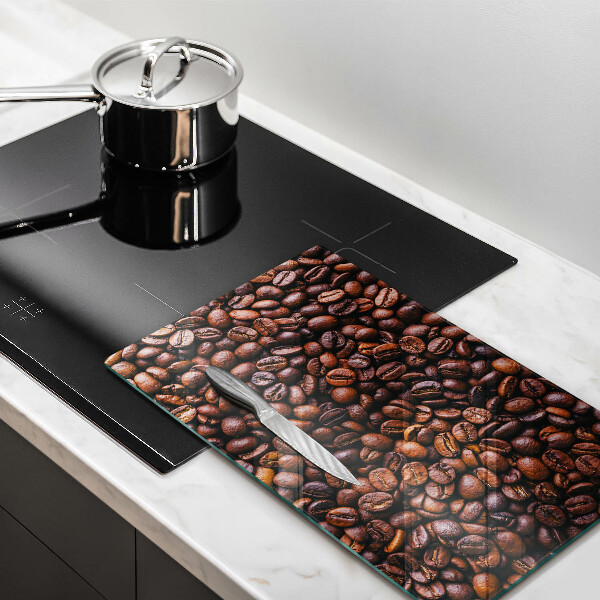 Glas Herdabdeckplatte Kaffeebohnen