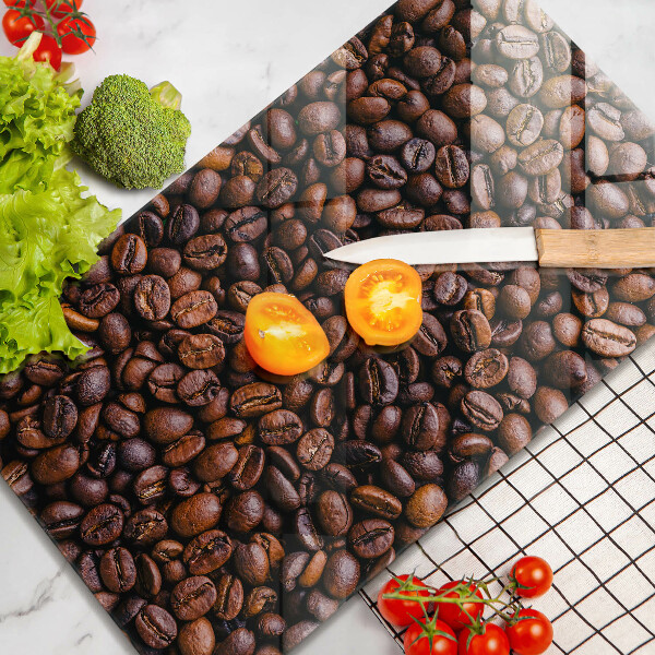 Glas Herdabdeckplatte Kaffeebohnen
