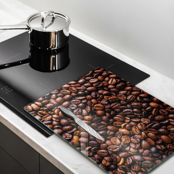 Glas Herdabdeckplatte Kaffeebohnen