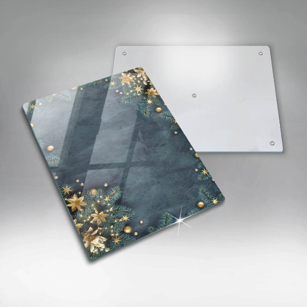 Glas Herdabdeckplatte Weihnachtsdekorationen