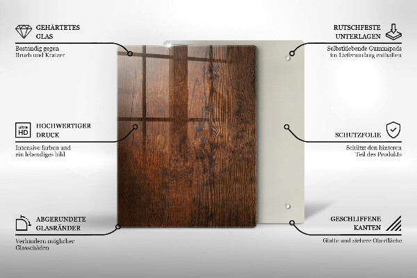 Glas Herdabdeckplatte Weihnachtsdekorationen