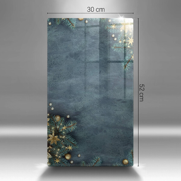 Glas Herdabdeckplatte Weihnachtsdekorationen