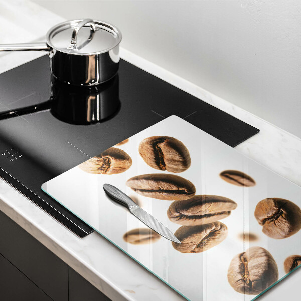 Glas Herdabdeckplatte Kaffeebohnen