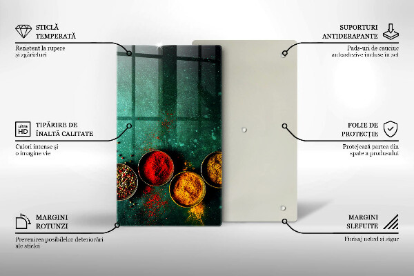 Glas Herdabdeckplatte Orientalische Gewürze