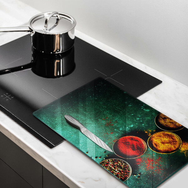 Glas Herdabdeckplatte Orientalische Gewürze