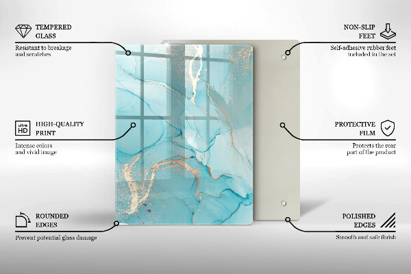 Glas Herdabdeckplatte Osterdekorationen