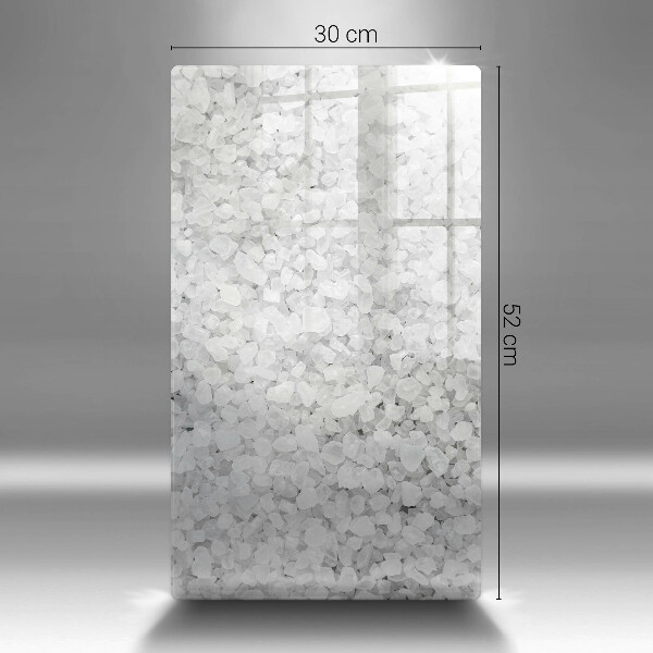 Glas Herdabdeckplatte Salzkristalle